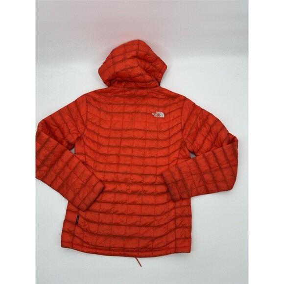 The North Face SuperStrand LT Jacket Hoodie Men's Orange Quilted Full Zip S/P - Picture 5 of 13